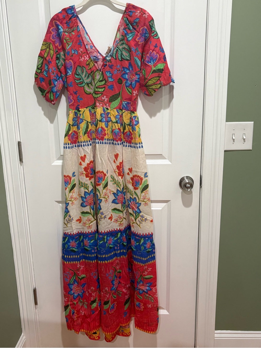 Johnny Was Roumba Color blocked Maxi Dress - Picture 3 of 11